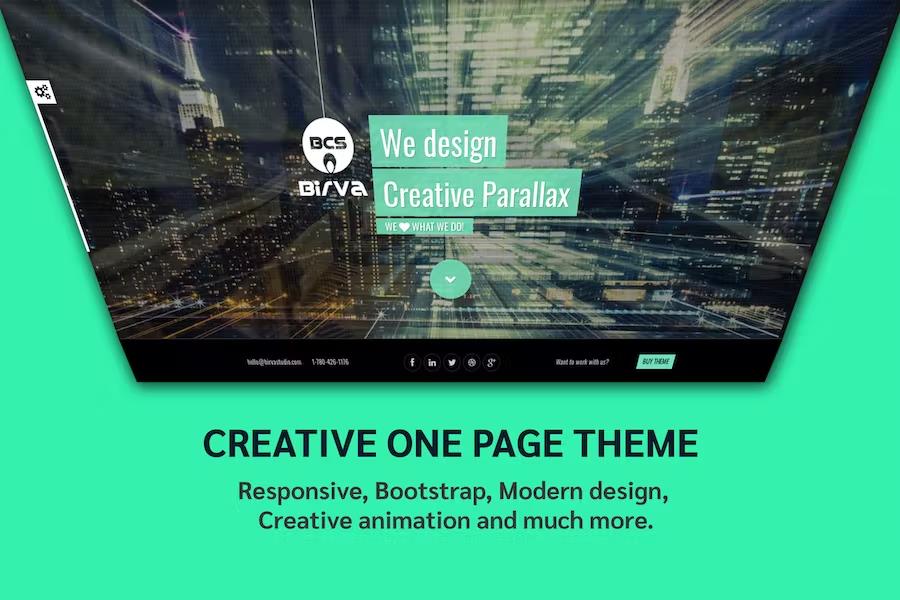 Birva Design : Creative One Page Theme