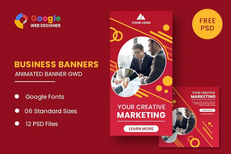 Business Animated Banner GWD