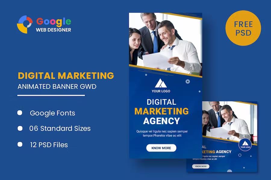 Digital Marketing Animated Banner GWD