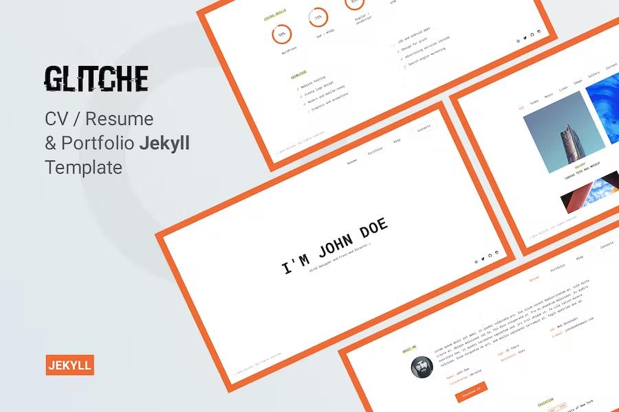 Glitche - CV Resume Template