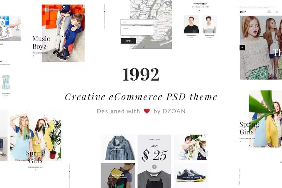 1992 - Creative eCommerce PSD Theme