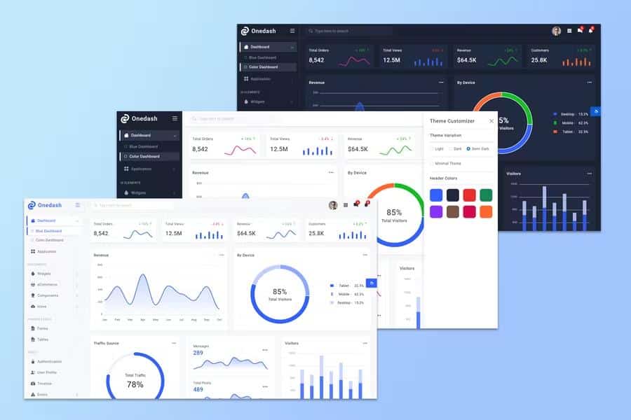 Onedash - Bootstrap 5 Admin Template product preview