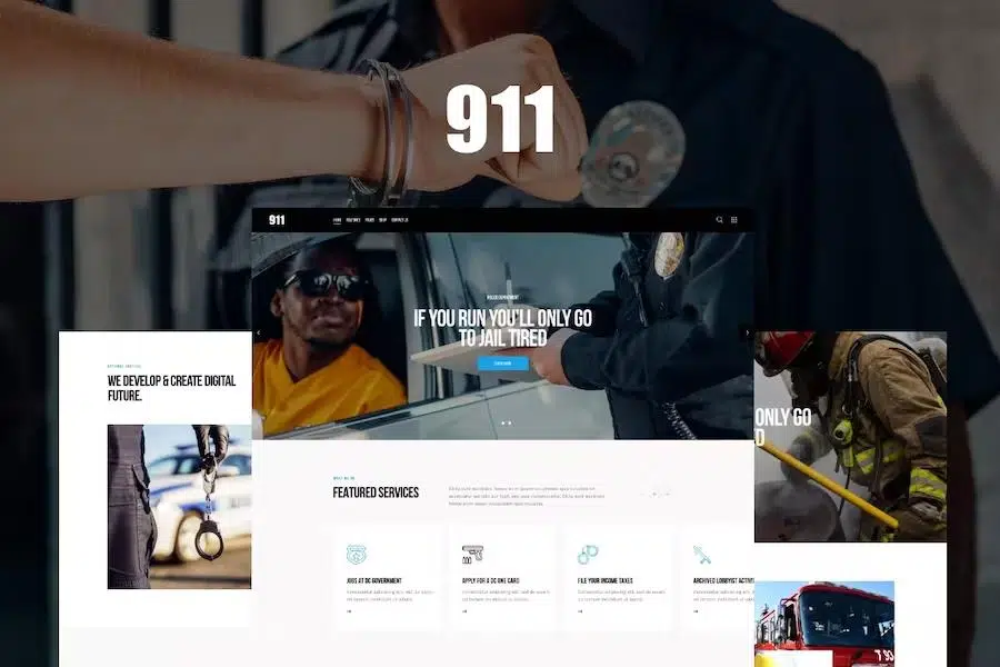 911 - Police Station & Fire Department WordPress Theme