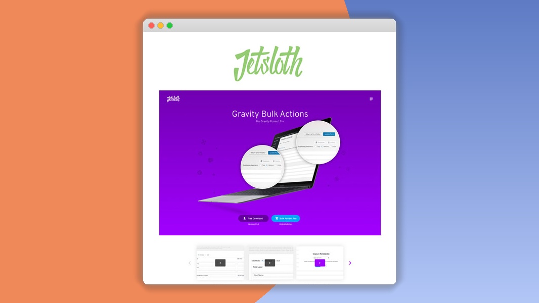 Jetsloth – Gravity Forms Bulk Actions Pro