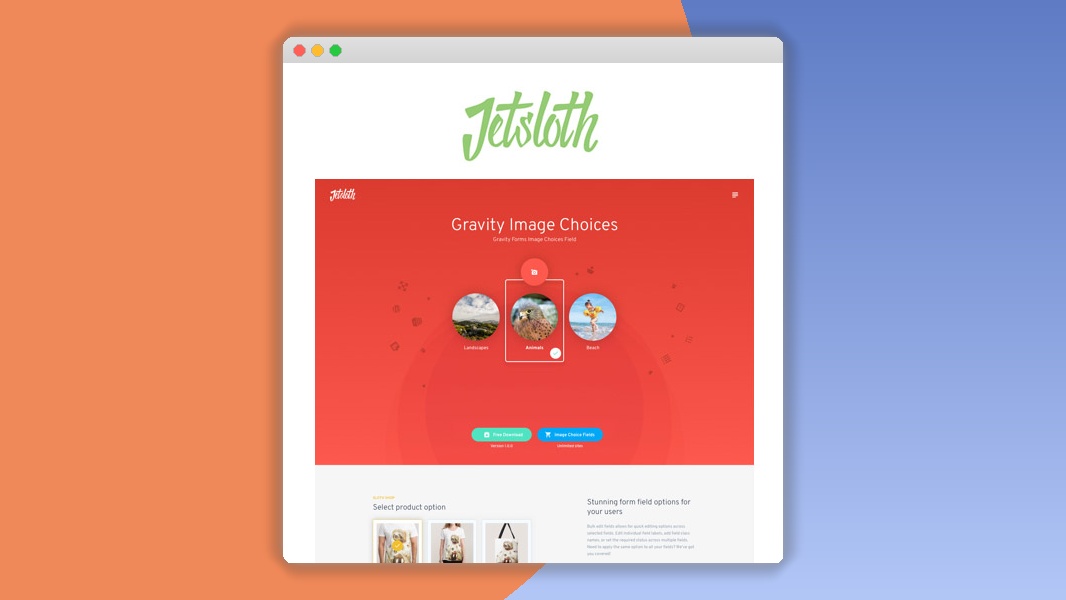 Jetsloth – Gravity Forms Image Choices