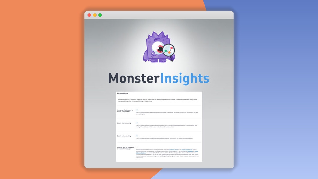 MonsterInsights – EU Compliance Addon