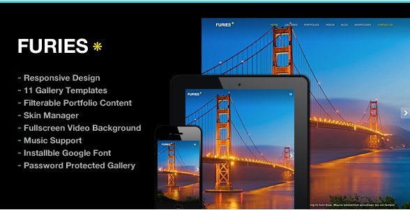 Furies Transparent Portfolio Photography Theme