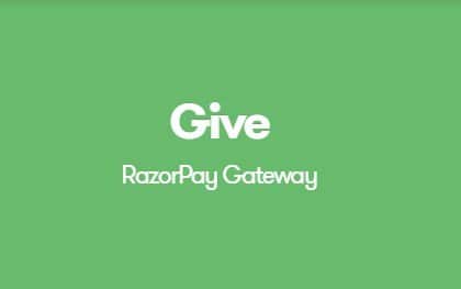 Give Razorpay Gateway