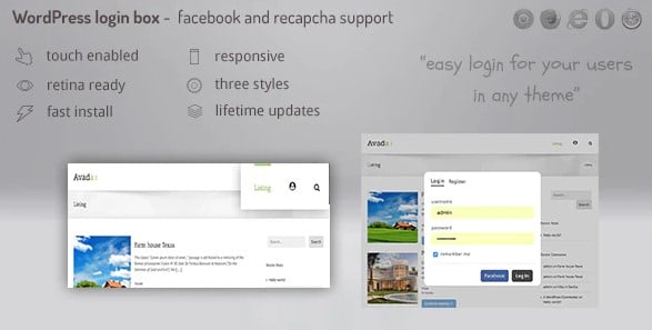 Login Lightbox WordPress