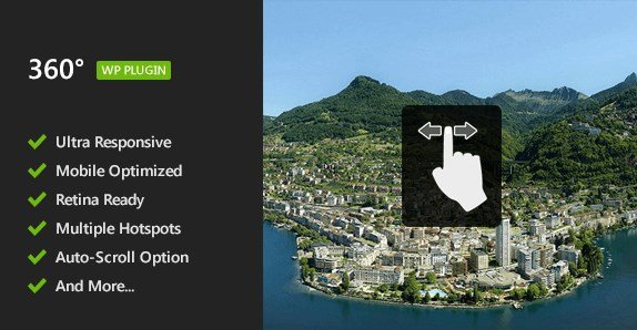 Flat 360° Panoramic Viewer - WordPress Plugin