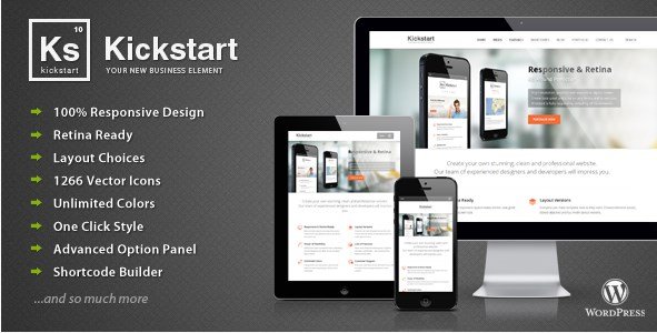 Kickstart - Retina Responsive Multi-Purpose Theme