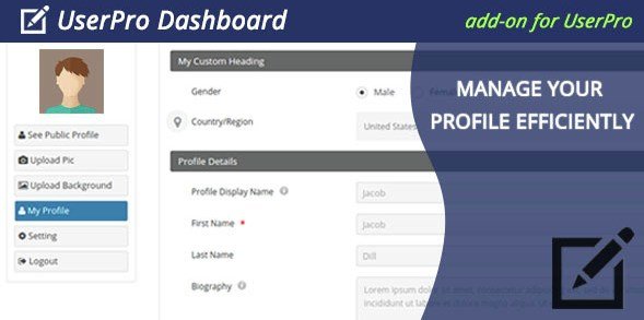 UserPro Dashboard