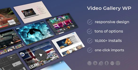 Video Gallery Wordpress Plugin /w YouTube, Vimeo
