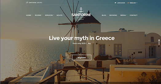 CSS Igniter Santorini Resort WordPress Theme