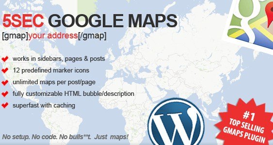 5sec Google Maps Wordpress Plugin
