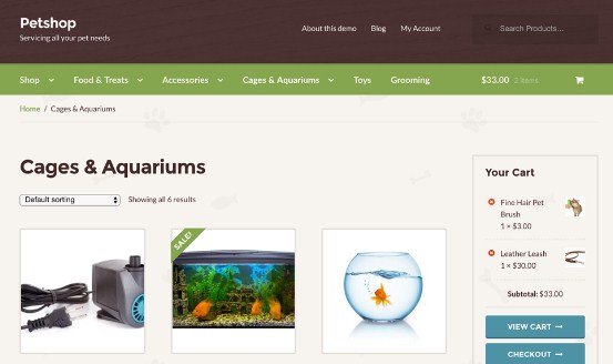 WooThemes Petshop Storefront WooCommerce Theme