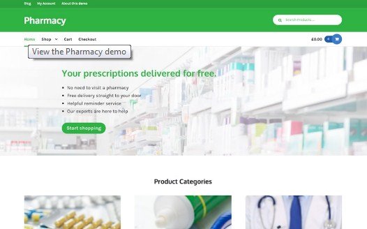 WooThemes Pharmacy Storefront WooCommerce Theme