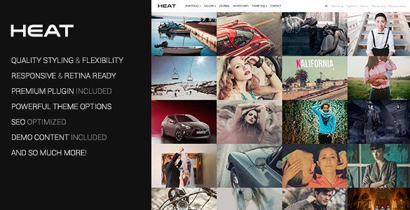 Heat - Portfolio WordPress Theme