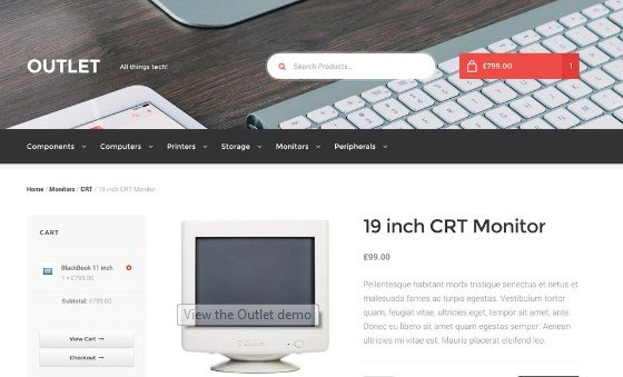 WooThemes Outlet Storefront WooCommerce Theme
