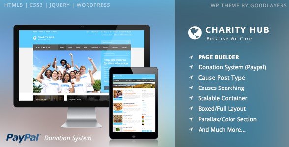 Charity Hub - Charity Nonprofit Fundraising WP