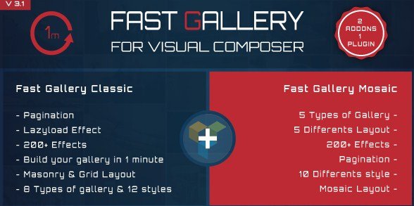 Fast Gallery for Visual Composer Wordpress Plugin