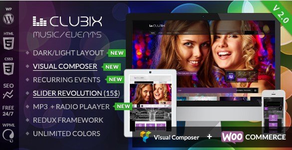 Clubix - Nightlife, Music & Events WordPress Theme
