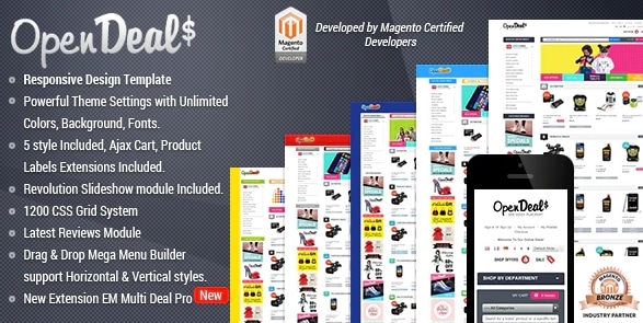 Gala OpenDeal - Responsive Magento Theme