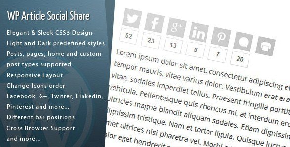 Wordpress Article Social Share