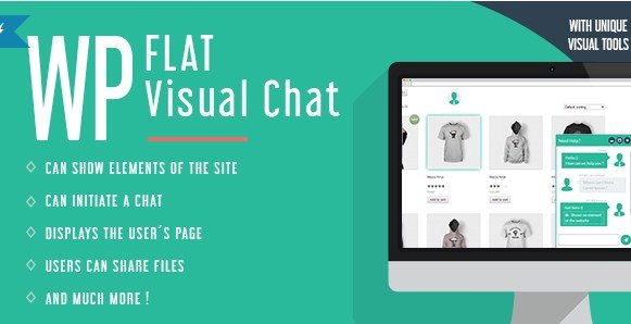 WP Flat Visual Chat - Live Chat & Remote View for Wordpress