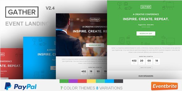 Gather - Event & Conference WP Landing Page Theme