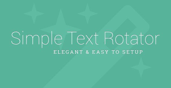 Simple Text Rotator WordPress Plugin