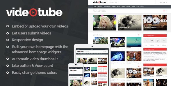 VideoTube - A Responsive Video WordPress Theme