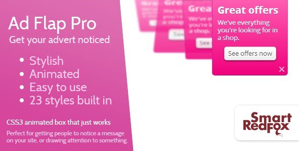 Advert Flap Pro - Wordpress
