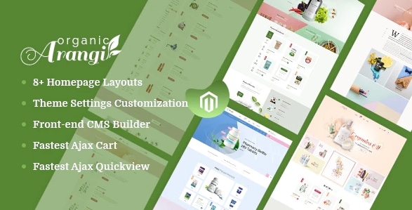 Arangi - Organic & Healthy Products Magento 2 Theme