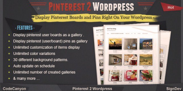 Pinterest To Wordpress Plugin