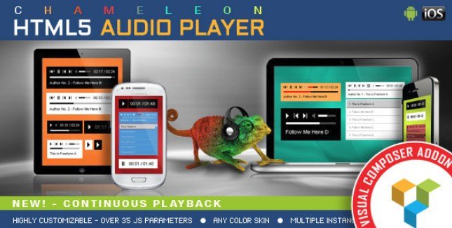 Visual Composer Addon - Chameleon Audio Player