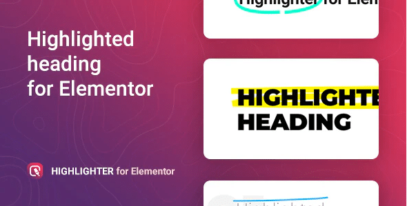 Highlighter – Highlighted heading for Elementor