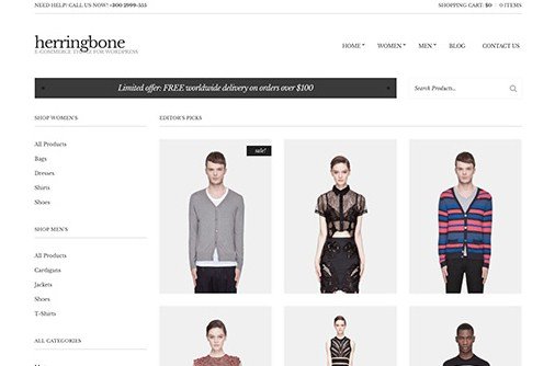 CSS Igniter Herringbone WordPress Theme