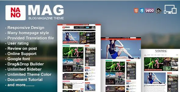 NanoMag - Responsive WordPress Magazine Theme