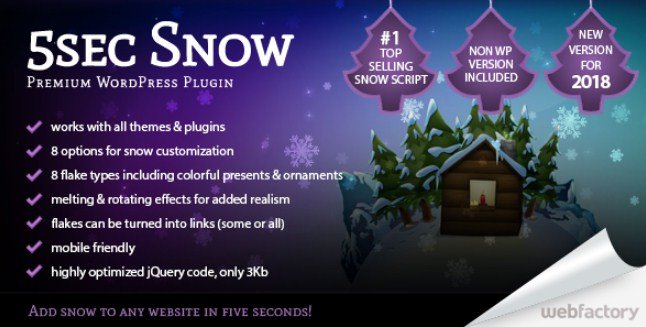 5sec Snow Wordpress Plugin