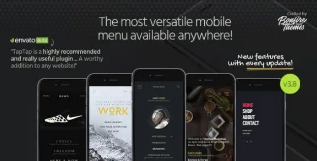 TapTap - A Super Customizable WordPress Mobile Menu
