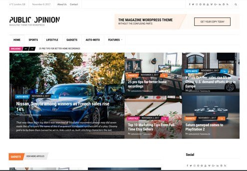 CSS Igniter Public Opinion WordPress Theme