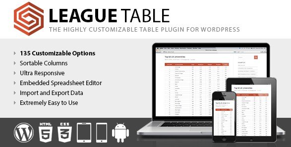League Table Wordpress Plugin