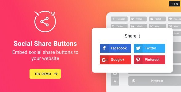 WordPress Social Share Plugin – Share Buttons