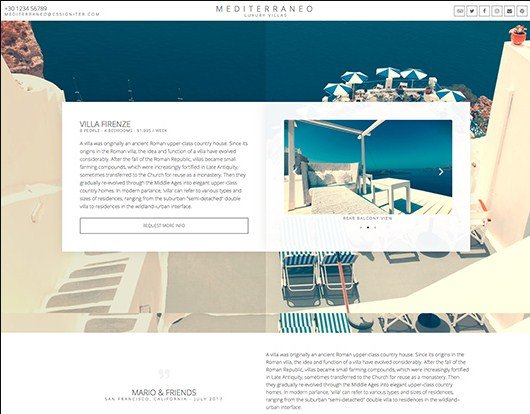 Elementorism Mediterraneo Landing Page