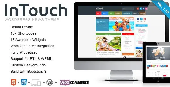 InTouch - Retina Responsive WordPress News Theme