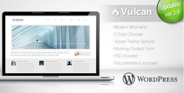 Vulcan - Minimalist Business Wordpress Theme