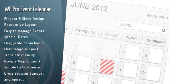 Wordpress Pro Event Calendar