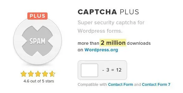 Captcha Plus Wordpress Plugin