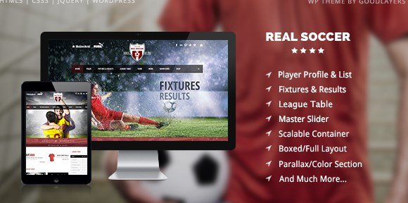 Real Soccer - Sport Clubs Responsive WP Theme